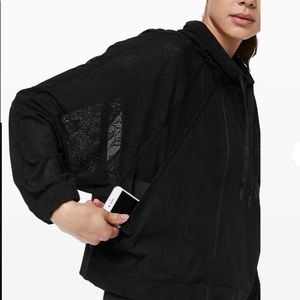 lululemon In Depth Jacket Lace Black Size 6 NWT